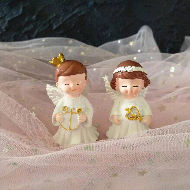 生日派对小天使男女款蛋糕装饰
