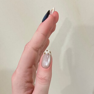 秋冬假指甲美甲清透猫眼美拉德穿戴甲贴片可拆卸手工定制光疗甲