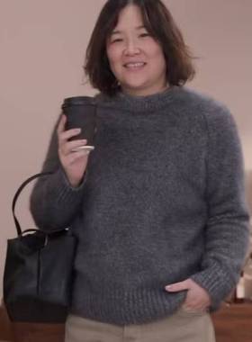 which 微胖定制【如影随性】狐狸绒芝麻色灰色加厚保暖针织衫上衣