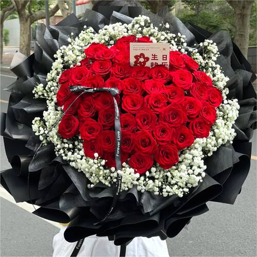 99玫瑰速递生日全国同城配送女友