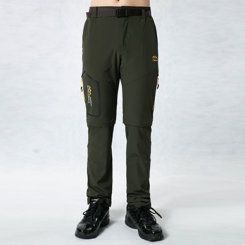 户外轻便两截速干裤男女款 两穿快干裤情侣款 短裤男可拆卸弹力裤