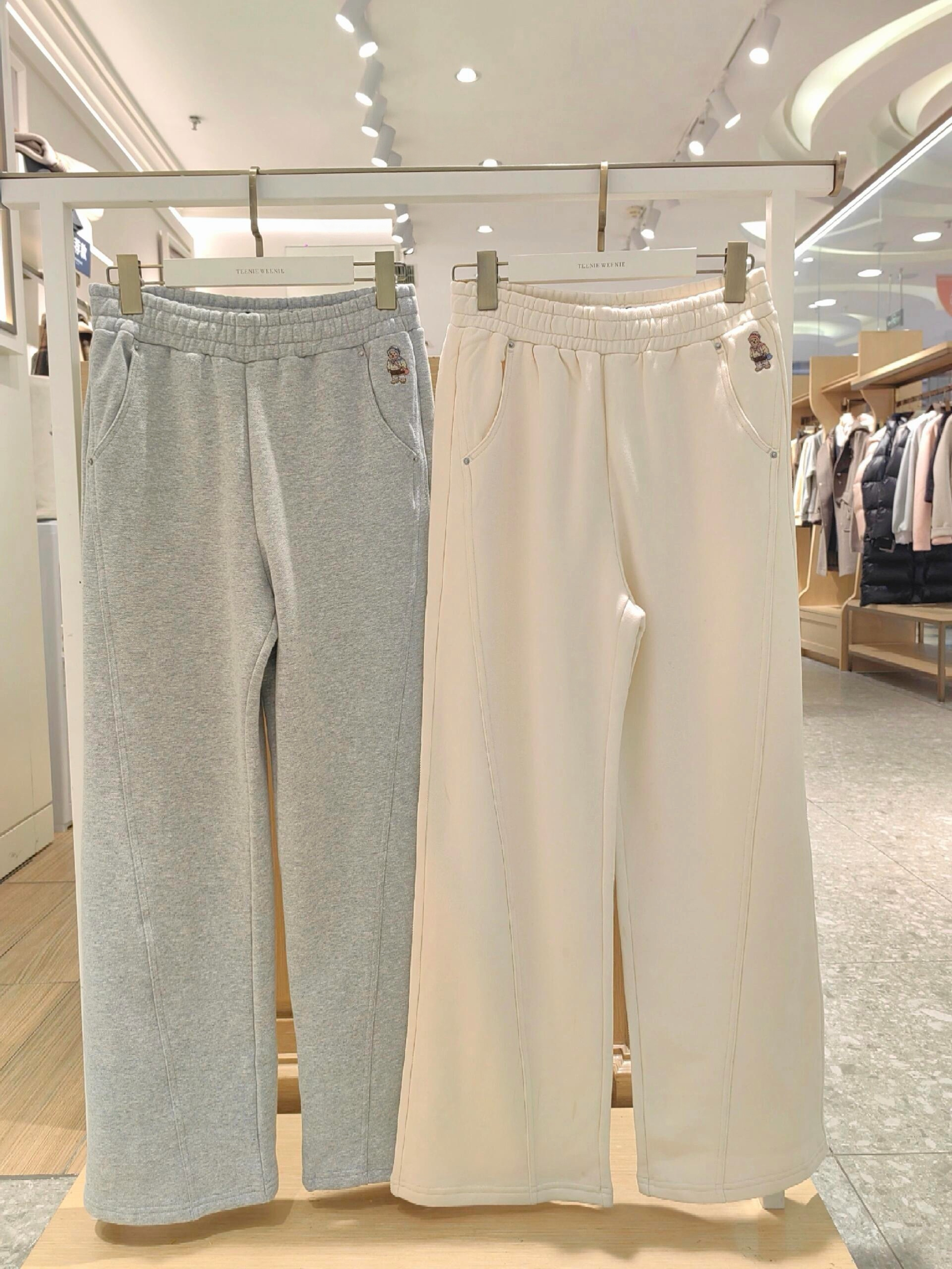 Teenie小熊家专柜正品25款冬款TTTM254VC1K舒适加绒休闲裤