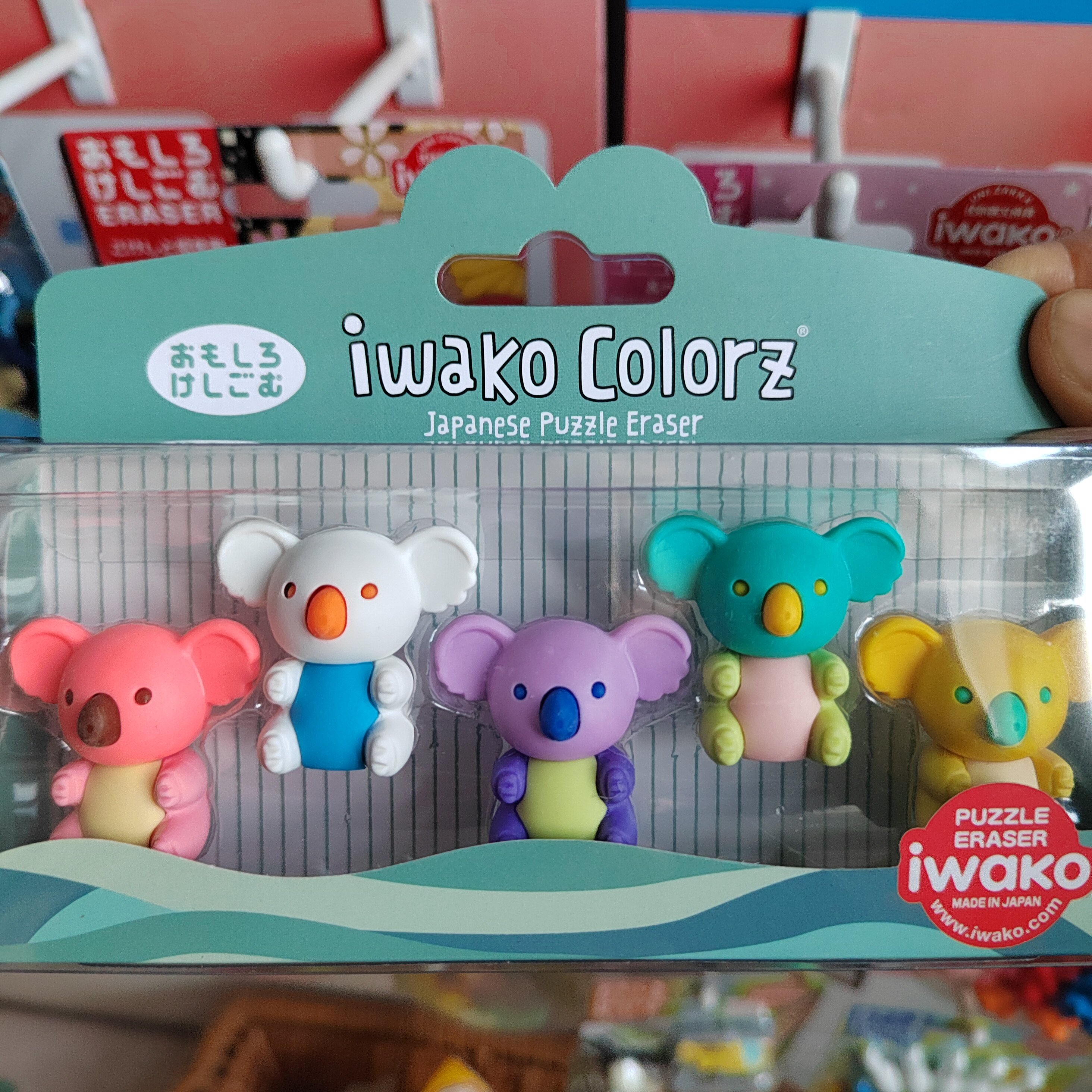 日本进口Iwako橡皮彩色可爱动物