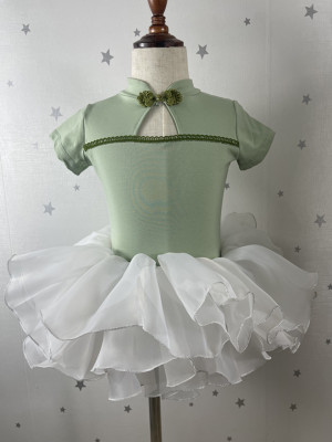 儿童舞蹈服短袖夏季芭蕾纯棉中国