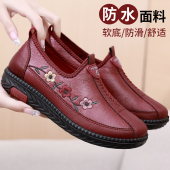 老北京布鞋 平底软底防滑舒适奶奶鞋 春秋女鞋 休闲防水中老年妈妈鞋