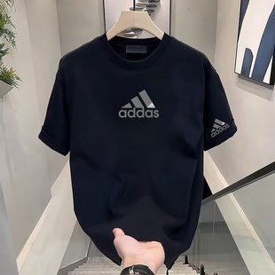 上衣 体恤半袖 大牌外贸专柜折扣捡漏纯棉短袖 t恤男女潮牌重磅夏季