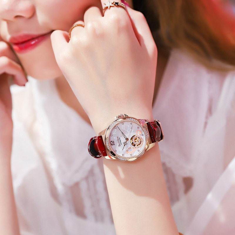 女士手表女款机械表全自动高级时尚气质轻奢小众正品名牌2023新款