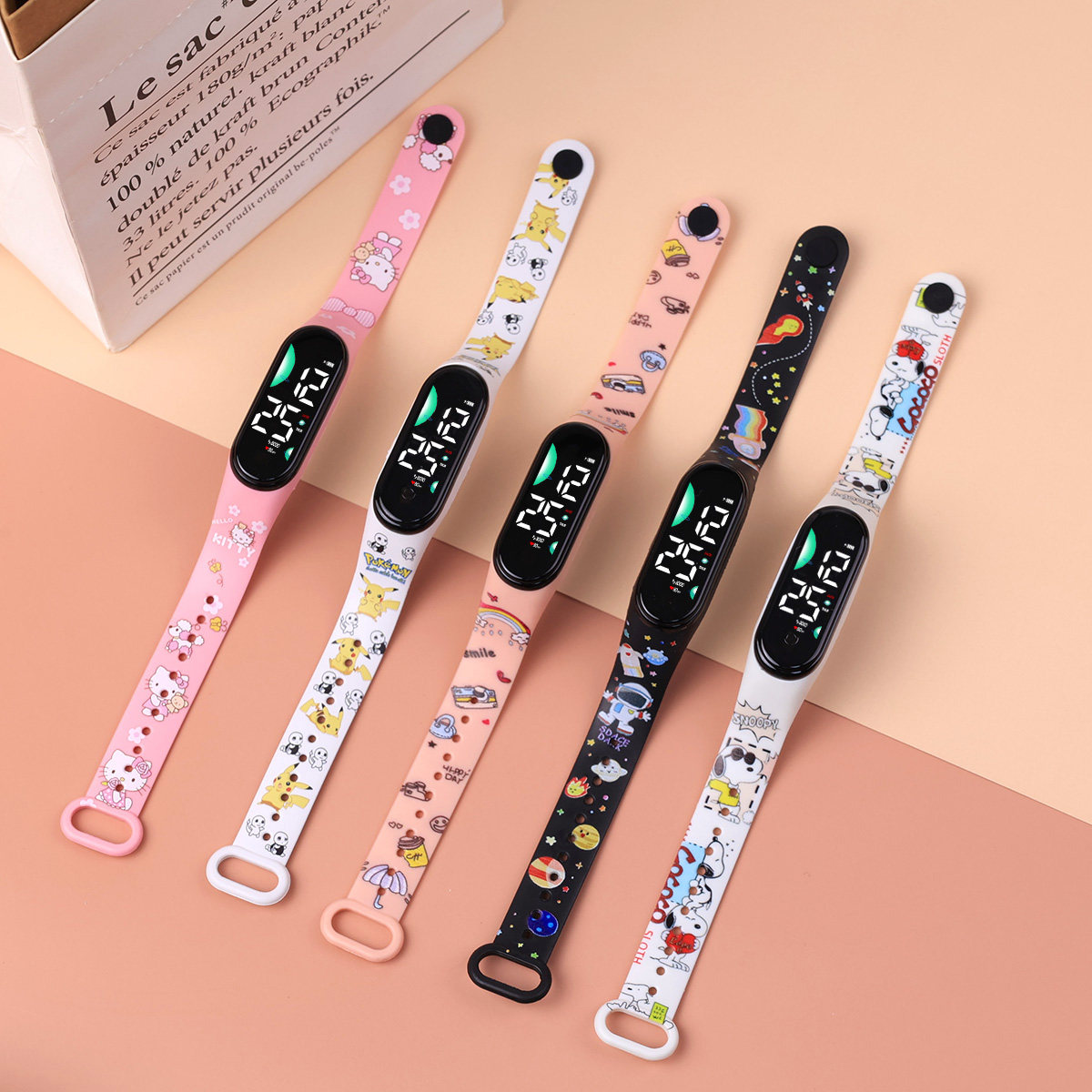 凯蒂猫时尚卡通印花手表可爱防水高颜值学生党独角兽儿童电子表女,手表,国产腕表,淘宝优惠券,粉丝福利购,淘宝优惠卷