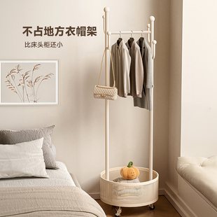 衣帽架卧室落地家用晾衣架室内房间不占地方挂衣架床边晾衣服神器