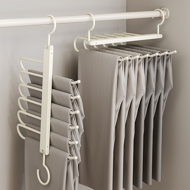 多功能折叠裤架防滑轻奢高级挂围巾裤子收纳神器整理师专用裤衣架