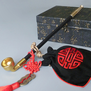 包邮大号纪晓岚旱烟袋锅子老式旱烟枪烟袋杆送农村老人长烟斗