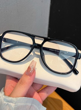 2025新款复古椭圆大框平光镜