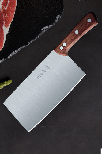 正士作系列厨师专用木柄金门菜刀