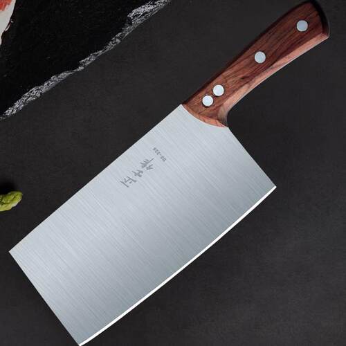 正士作厨师专用不锈钢斩切菜刀