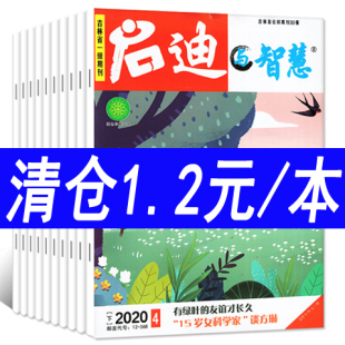 启迪与智慧少年版 杂志2021年 小学生彩版 儿童读物 漫画课外读物过期刊 拍多件重复 共12本打包 期数随机 少年版 2018年间
