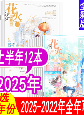 【全年套餐可选】花火杂志黑白版/花火杂志全彩版2025年/2024年/2023年/2022年/2021年AB可选 青春校园小说过刊情感文学系列