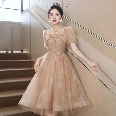 小礼服2024新款艺考表演年会轻奢