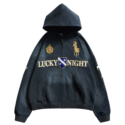 Lucky Night Polo Zip Up
