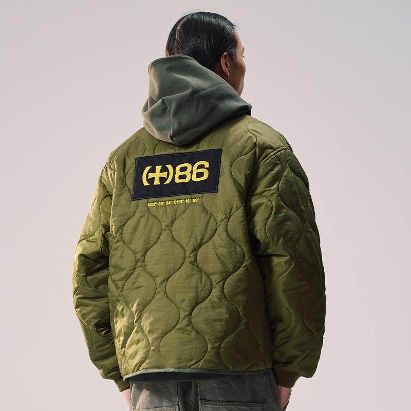 Remedy 2025秋冬新款国潮刺绣加棉外套美式潮牌宽松休闲夹克男女