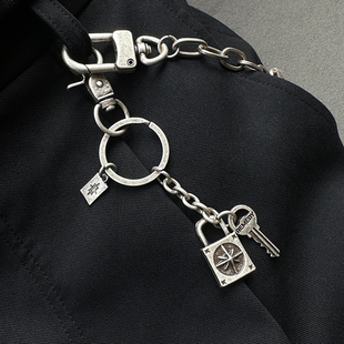 Remedy 原创设计小众复古钥匙扣挂件美式潮牌钥匙圈包包挂饰男女