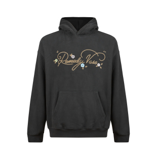 新款 Remedy 外套秋季 复古刺绣字母帽衫 潮牌情侣连帽卫衣男女 美式