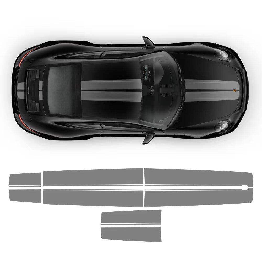 适用于保时捷911 992 GT3 718 GT4 汽车机盖赛车装饰个性彩贴拉花