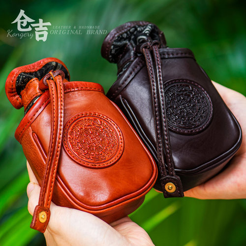 仓吉手工文玩收纳百宝囊腰包