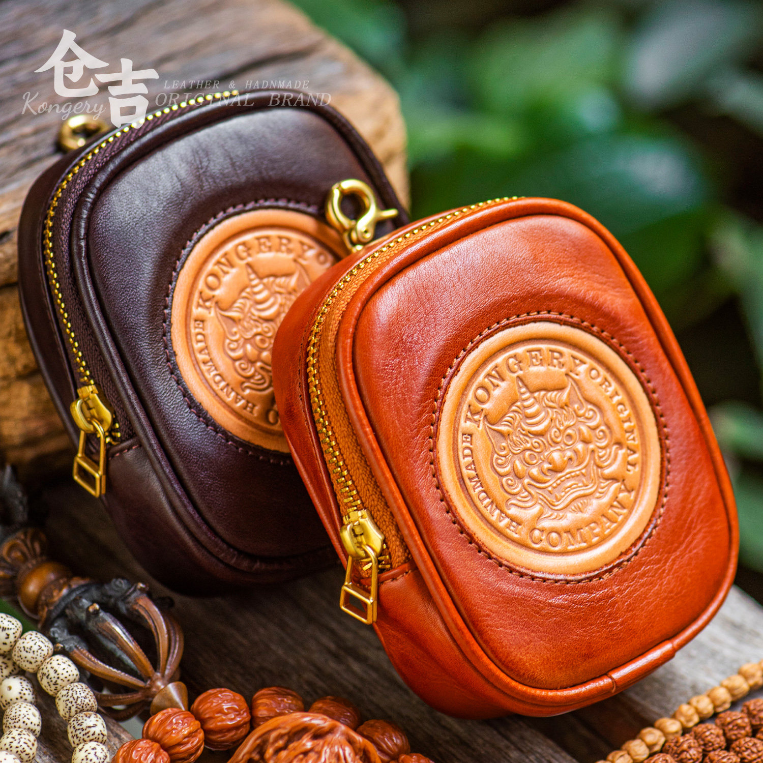 【福禄貔貅】文玩腰包！仓吉手工牛皮烟包真皮手串核桃收纳零钱包,箱包皮具/热销女包/男包,男士包袋,淘宝优惠券,粉丝福利购,淘宝优惠卷