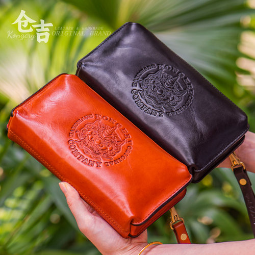 仓吉手工复古洗水手抓包
