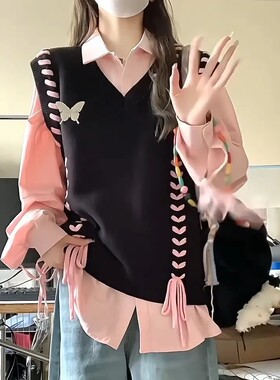 其他套头针织针织背心设计