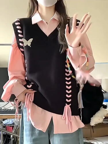 其他套头针织针织背心设计