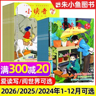 12月爱读写阅世界 2023年1 2026全年订阅 全年珍藏 6年级小学生中高年级作文素材儿童文学少年故事书过刊 小读者杂志2025 2024