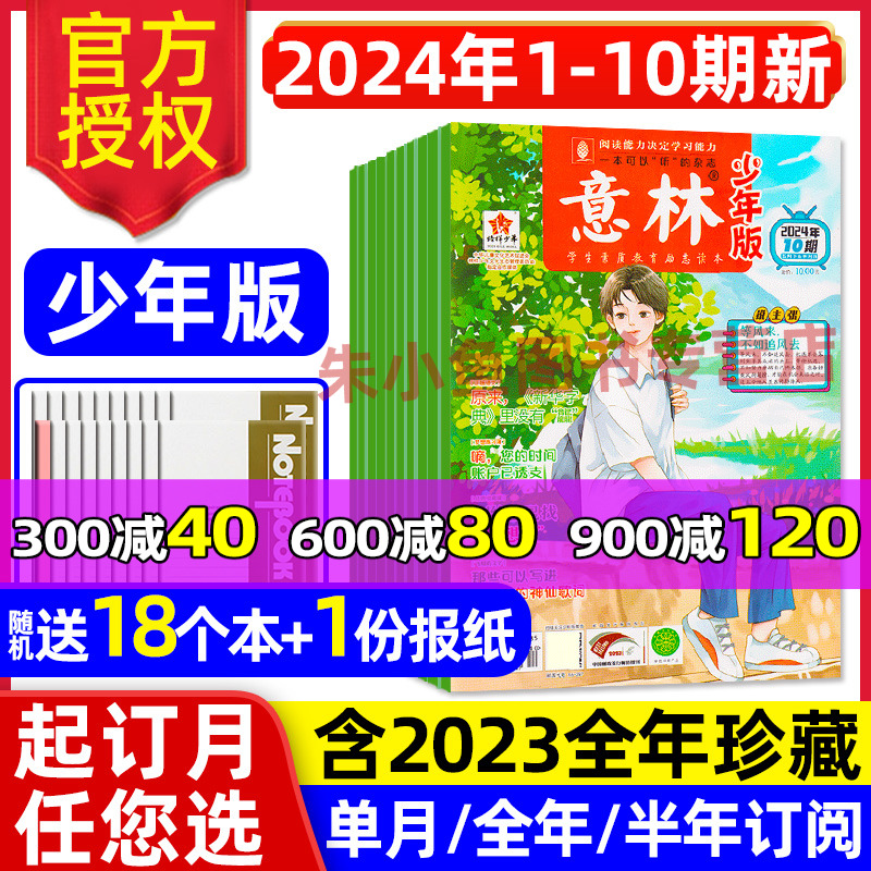 意林少年版2024年1-10期/订阅