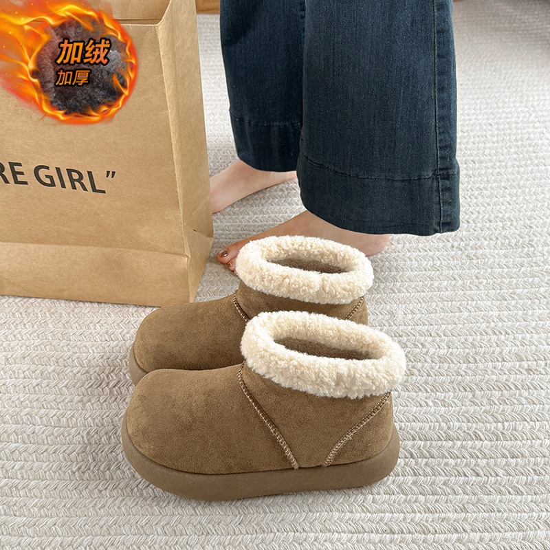 防水防滑高帮勃肯鞋34码大棉短靴