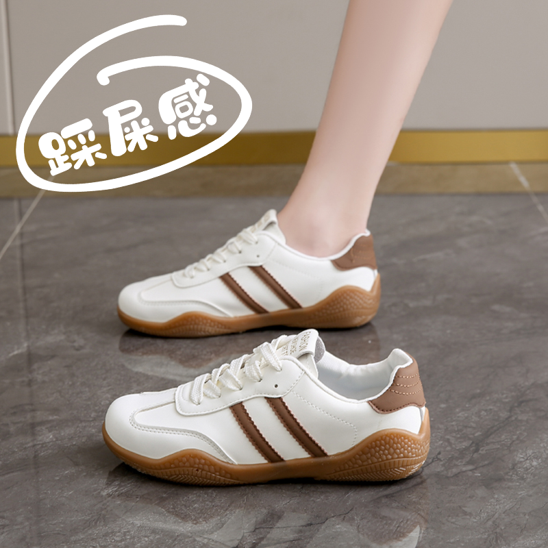 轻便小白鞋配裙子韩版爆款