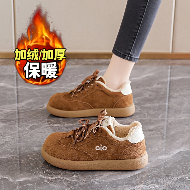 保暖勃肯雪地靴真皮运动棉鞋34码