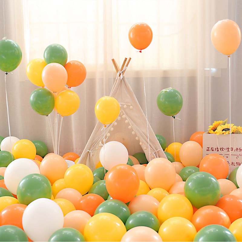 气球加厚防爆儿童无毒无味生日装饰场景布置派对庆典彩色汽球批发