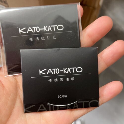 10包共300片~kato便携吸油纸 竹炭柔和去油不拔干清爽控油