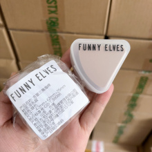 Elves方里粉扑三角形海绵粉扑带盒 化妆师粉底柔软均匀肤色 Funny