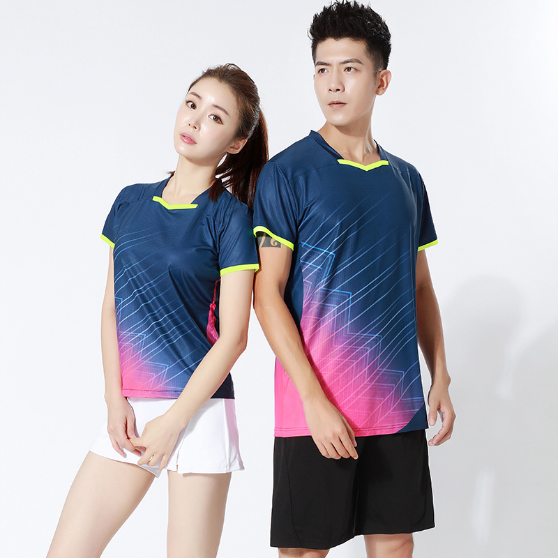 2021新羽毛球服套装男女速干专业乒乓球服比赛服羽毛球衣定制印字