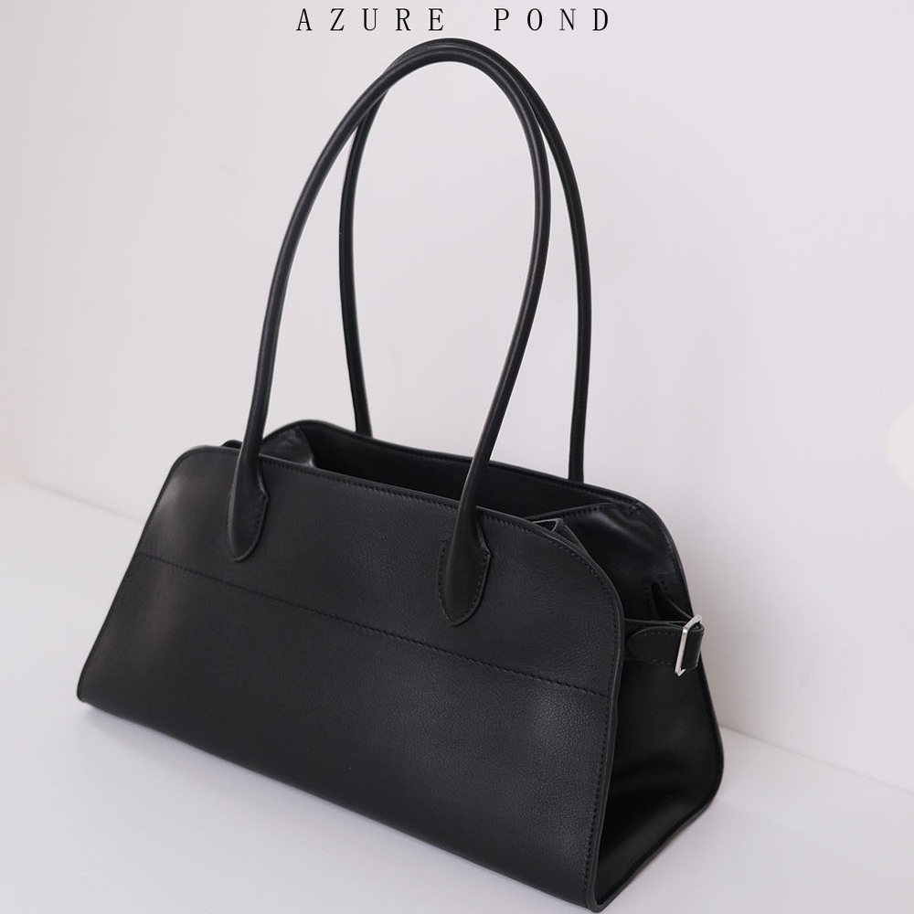 margaux12饮奶牛马鞍皮女士包极简风单肩腋下包高级感手提包