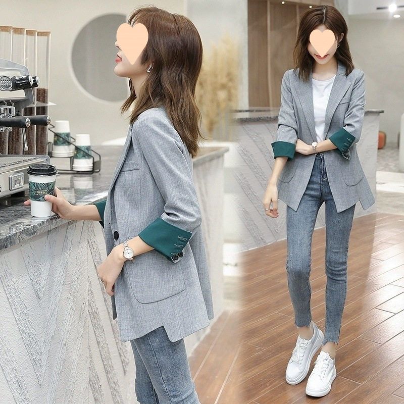 新款西装外套女秋季2025新款韩版一粒扣休闲网红修身小西服上衣潮