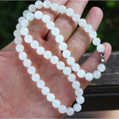 新疆和田玉白玉羊脂玉项链