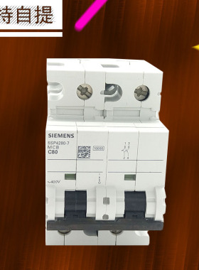 西门子2P80A家用总开双进双出220V真空断路器空气开关 5SP42807