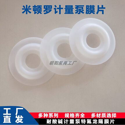 GM系列米顿罗计量泵隔膜片安智迈隔膜泵配件加药泵进口特氟龙PTFE