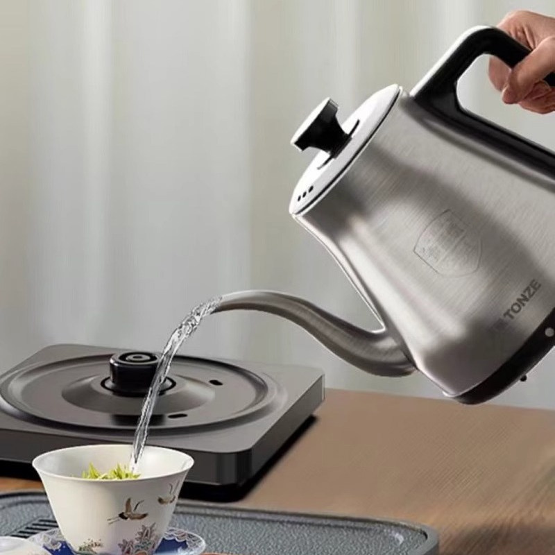 天际304不锈钢电热水壶电水壶家用泡茶壶1L大容量酒店壶自动断电