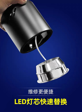 明装筒灯内胆灯芯灯头维修更换LED光源4寸5寸6寸8寸吊杆射灯更换