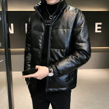 MY8900P135控175冬季男士皮外套潮简约保暖棉衣皮棉袄男上衣，男装棉衣，星座1101-1