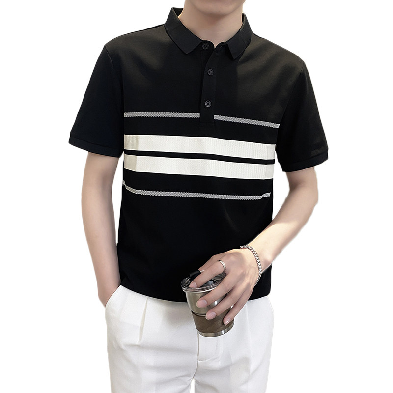 PL1139-P58控782025春夏新款短袖POLO衫男休闲百搭短袖翻领T恤潮,男装T恤,星座1101-1