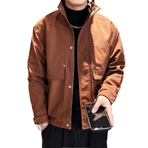 JK03 P118控158 外套男士立领秋季新款夹克帅气时尚潮流休闲工装图片